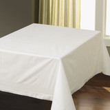 Tissue/poly Tablecovers, Square, 82" X 82", White, 25/carton