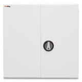 Medical Storage Cabinet With Cam Lock, 24w X 24d X 13h, White