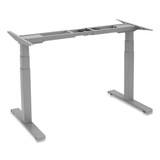 Cambio Height Adjustable Desk Base (base Only), 72w X 30d X 50.25h, Silver