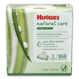 Natural Care Baby Wipes, Unscented, White, 56/pack, 3-pack/box, 3 Box/carton