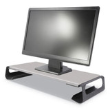 Contemporary Monitor Riser, 26.875w X 10d X 3.5h, Black/gray