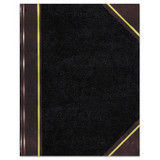 Texthide Notebook, Black/burgundy, 500 Pages, 14 1/4 X 8 3/4