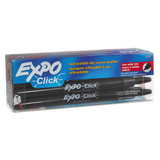 Click Dry Erase Marker, Fine Bullet Tip, Black, Dozen