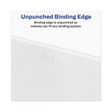 Avery-style Preprinted Legal Side Tab Divider, Exhibit P, Letter, White, 25/pack