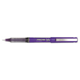 Precise V5 Stick Roller Ball Pen, 0.5mm, Purple Ink/barrel, Dozen
