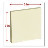 Self-stick Note Pads, 3" X 3", Yellow, 90-sheet, 24/pack