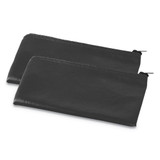 Zippered Wallets/cases, 11w X 6h, Black, 2/pk