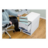 Stor/drawer Steel Plus Extra Space-savings Storage Drawers, Legal Files, 17" X 25.5" X 11.5", White/blue, 6/carton