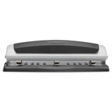 10-sheet Precision Pro Desktop Two-to-three-hole Punch, 9/32" Holes