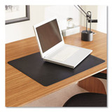 Natural Origins Desk Pad, 24 X 19, Matte, Black