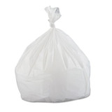 Low-density Commercial Can Liners, 33 Gal, 0.8 Mil, 33" X 39", White, 150/carton