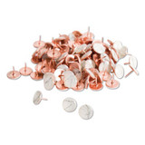 Fashion Metal Thumbtacks, Metal, Marble/rose Gold, 3/8", 100/pack