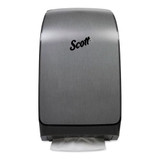 Mod* Scottfold* Towel Dispenser, Plastic, Brushed Metallic,10 3/5 X 5.48 X 18.79