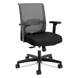 Convergence Mid-back Task Chair With Swivel-tilt Control, Supports Up To 275 Lbs, Black Seat, Black Back, Black Base