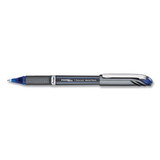 Energel Nv Stick Gel Pen, 1 Mm Metal Tip, Blue Ink/barrel, Dozen