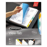 Round View-tab Transparent Index Dividers, 8-tab, 11 X 8.5, Assorted, 1 Set