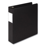 Earth's Choice Round Ring Reference Binder, 3 Rings, 2" Capacity, 11 X 8.5, Black
