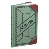 Miniature Account Book, Green/red Canvas Cover, 200 Pages, 9 1/2 X 6