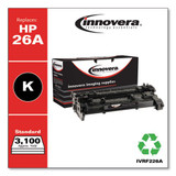 Remanufactured Black Toner Cartridge, Replacement For Hp 26a (cf226a), 3,100 Page-yield