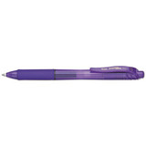 Energel-x Retractable Gel Pen, 0.7 Mm Metal Tip, Black Ink/barrel, Dozen