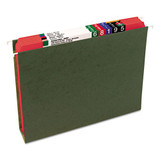 Reinforced Top Tab Colored File Folders, Straight Tab, Letter Size, Red, 100/box