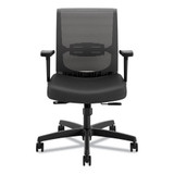 Convergence Mid-back Task Chair With Syncho-tilt Control, Supports Up To 275 Lbs, Black Seat, Black Back, Black Base