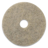 Combo Burnishing Pads, 20" Diameter, Tan, 5/ct