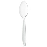 Impress Heavyweight Polystyrene Cutlery, Teaspoon, White, 1000/carton
