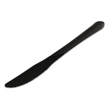 Heavyweight Cutlery, Knives, 7 1/4", Polypropylene, Black, 1000/carton