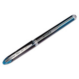 Vision Elite Stick Roller Ball Pen, 0.5mm, Blue-black Ink, Black/blue Barrel