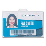 Id Card Holders, Horizontal, 3.68 X 2.25, Clear, 25/pack