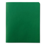 Two-pocket Folder, Textured Paper, Green, 25/box