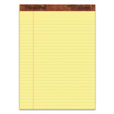 "the Legal Pad" Ruled Pads, Wide/legal Rule, 8.5 X 11.75, Canary, 50 Sheets, Dozen