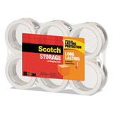 Storage Tape, 3" Core, 1.88" X 54.6 Yds, Clear, 6/pack