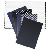 Casebound Hardcover Notebook, Wide/legal Rule, Black/white Dots, 10.25 X 7.68, 150 Sheets