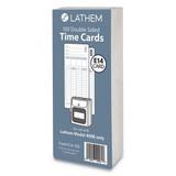 E14-100 Time Cards, Bi-weekly/monthly/semi-monthly/weekly, Two Sides, 7"