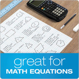 Cross Section Pads, 10 Sq/in Quadrille Rule, 8.5 X 11, White, 50 Sheets