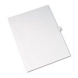 Preprinted Legal Exhibit Side Tab Index Dividers, Allstate Style, 10-tab, 13, 11 X 8.5, White, 25/pack