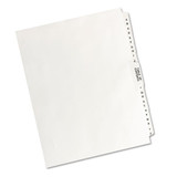 Preprinted Legal Exhibit Side Tab Index Dividers, Avery Style, 27-tab, A To Z, 11 X 8.5, White, 1 Set