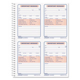Wirebound Message Books, 5 1/2 X 3 3/16, Two-part Carbonless, 200-set Book
