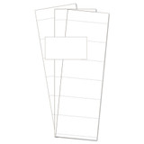 Data Card Replacement, 3"w X 1 3/4"h, White, 500/pk