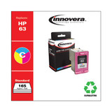 Remanufactured Tri-color Ink, Replacement For Hp 63 (f6u61an), 165 Page Yield
