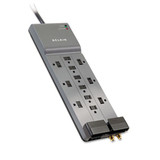 Professional Series Surgemaster Surge Protector, 12 Outlets, 10 Ft Cord, Gray