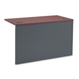 38000 Series Flush Return, Left, 48w X 24d X 29-1/2h, Mahogany/charcoal