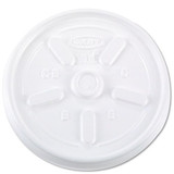 Vented Plastic Hot Cup Lids, 10jl, 10 Oz., White, 1000/carton