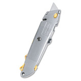 Quick-change Utility Knife W/retractable Blade & Twine Cutter, Gray
