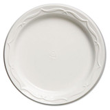 Aristocrat Plastic Plates, 6", White, Round, 125/pk, 8 Pk/ct