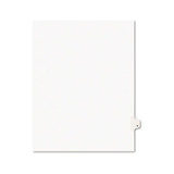 Preprinted Legal Exhibit Side Tab Index Dividers, Avery Style, 26-tab, V, 11 X 8.5, White, 25/pack