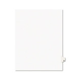 Preprinted Legal Exhibit Side Tab Index Dividers, Avery Style, 26-tab, W, 11 X 8.5, White, 25/pack