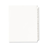 Preprinted Legal Exhibit Side Tab Index Dividers, Avery Style, 26-tab, A To Z, 11 X 8.5, White, 1 Set